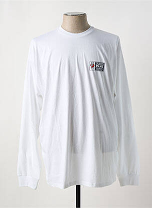 T-shirt col rond blanc VANS homme