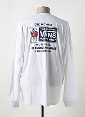 T-shirt blanc VANS pour homme seconde vue
