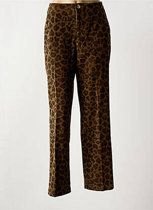 Pantalon droit marron LEON & HARPER femme