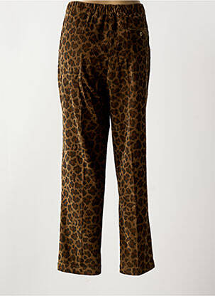 Pantalon droit marron LEON & HARPER femme