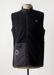 Polaire col rond noir RAINS homme