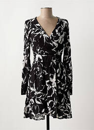 Robe courte col v noir VERO MODA femme