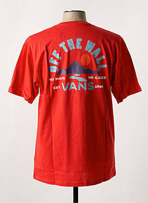 T-shirt col rond rouge VANS homme