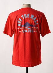 T-shirt rouge VANS pour homme seconde vue