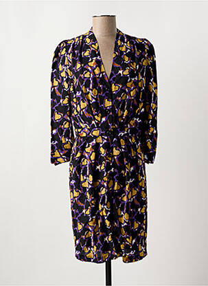 Robe courte col v multicolore LA PETITE FRANCAISE femme