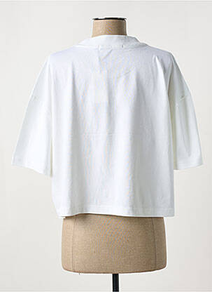 T-shirt col rond blanc CALVIN KLEIN femme