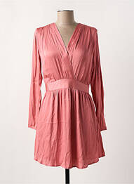Robe courte col v rose SEE U SOON femme