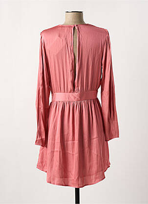 Robe courte col v rose SEE U SOON femme