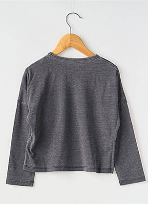 T-shirt col rond gris ZADIG & VOLTAIRE fille