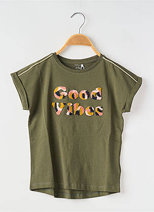 T-shirt col rond vert NAME IT fille