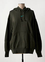 Sweat-shirt à capuche vert NIKE pour femme seconde vue