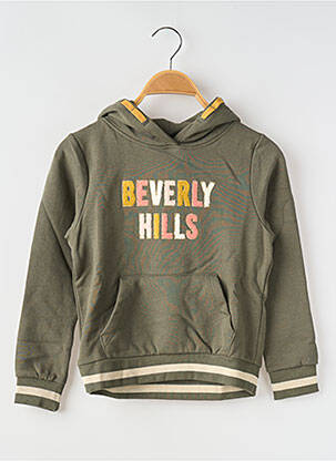 Sweat-shirt à capuche col rond vert NAME IT fille