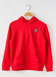 Sweat-shirt à capuche col rond rouge LE COQ SPORTIF enfant