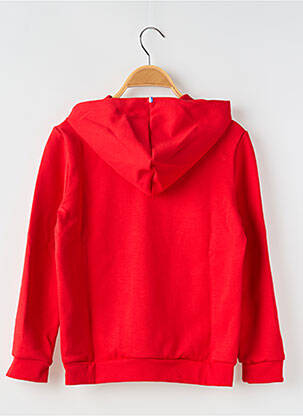 Sweat-shirt à capuche col rond rouge LE COQ SPORTIF enfant