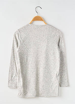 Gilet manches longues col v gris NAME IT fille