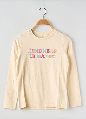T-shirt col rond blanc NAME IT fille