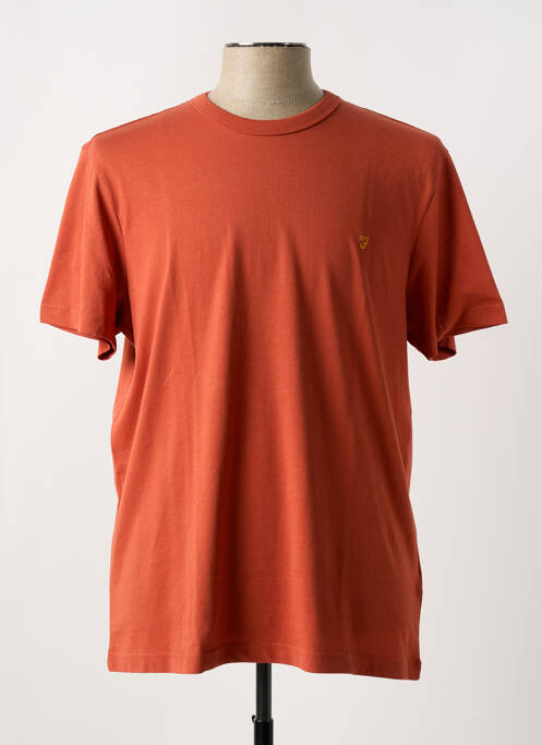 T-shirt orange FARAH pour homme