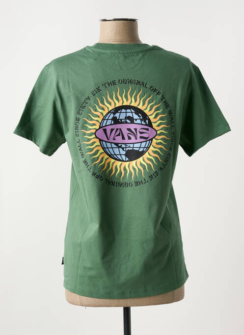 T-shirt vert VANS pour femme