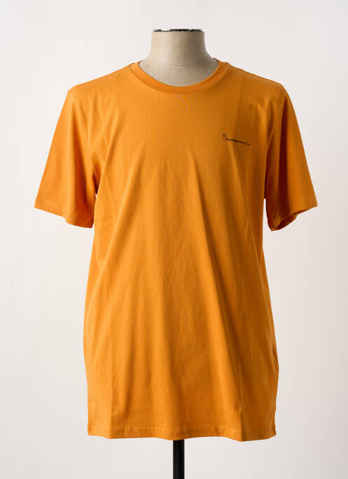 T-shirt orange KNOWLEDGE COTTON APPAREL pour homme