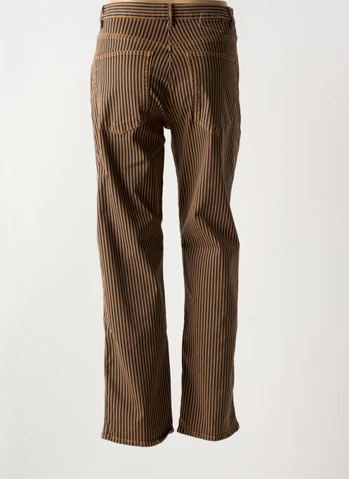 Pantalon droit marron LEON & HARPER pour femme