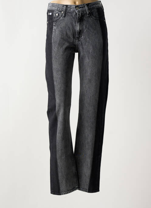 Jeans coupe droite noir CALVIN KLEIN pour femme