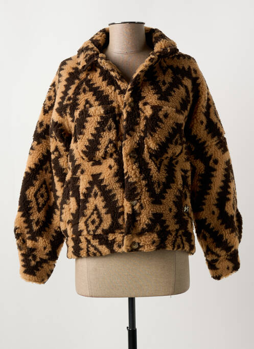 Manteau court marron BANANA MOON pour femme