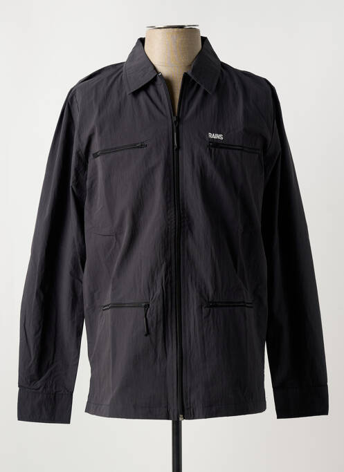 Imperméable noir RAINS pour homme