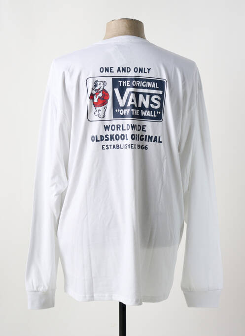 T-shirt blanc VANS pour homme