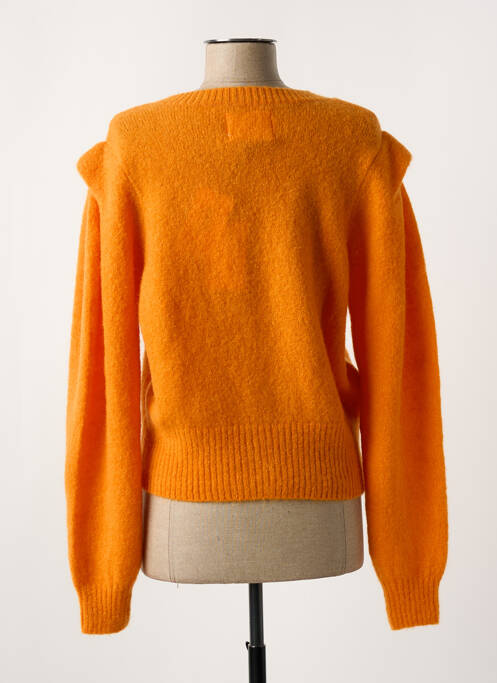 Gilet manches longues orange LEON & HARPER pour femme