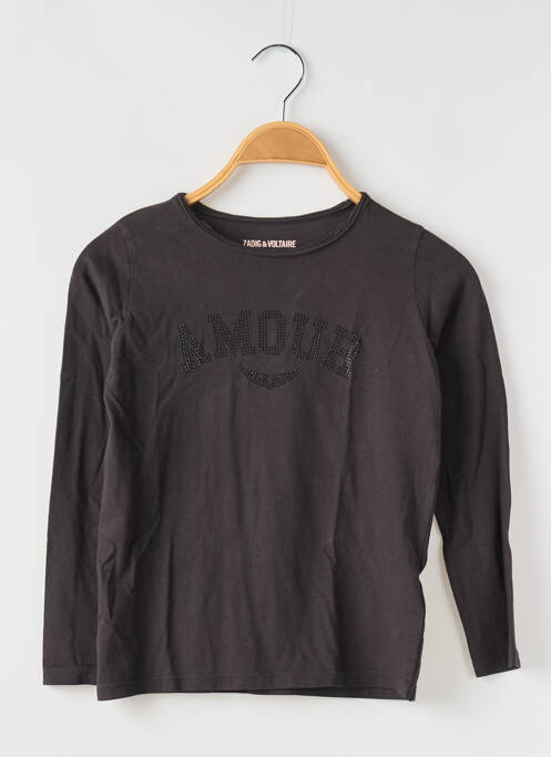 T-shirt noir ZADIG & VOLTAIRE pour fille