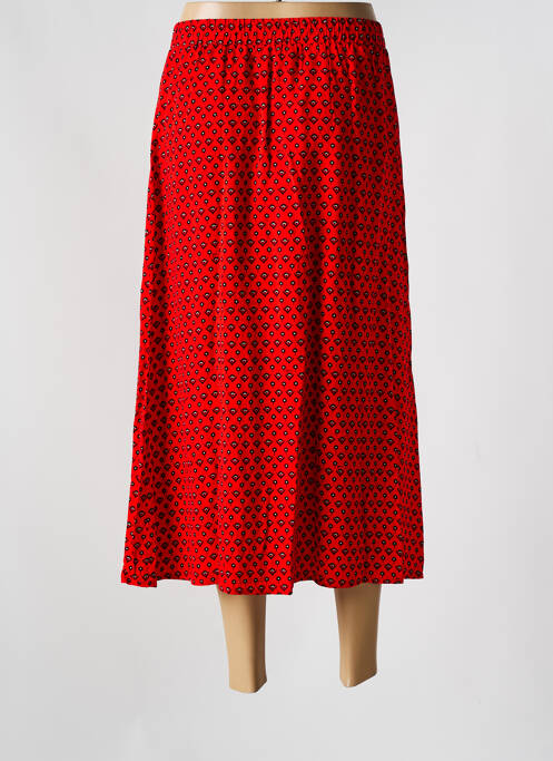 Jupe mi-longue rouge GRACE & MILA pour femme