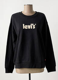 Sweat-shirt col rond noir LEVIS femme