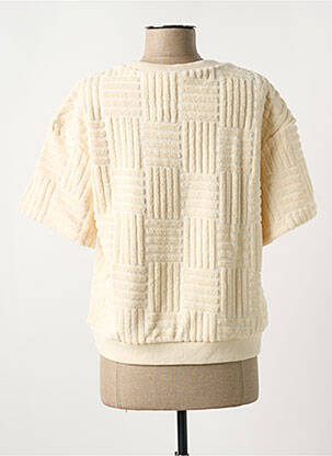 Sweat-shirt col rond beige VILA femme