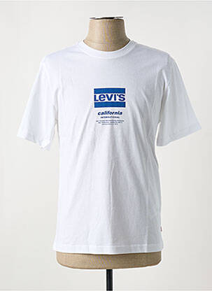 T-shirt col rond blanc LEVI'S homme