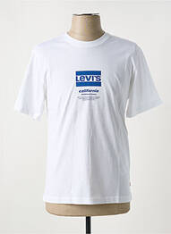 T-shirt col rond blanc LEVIS homme