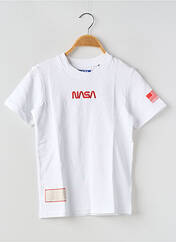 T-shirt blanc JACK & JONES pour garçon seconde vue