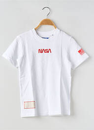 T-shirt col rond blanc JACK & JONES garcon