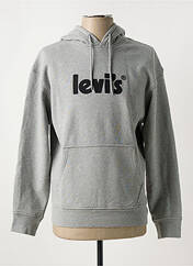 Sweat-shirt à capuche gris LEVIS pour homme seconde vue