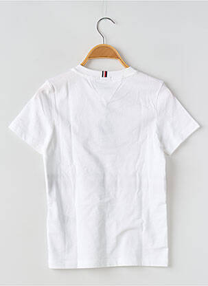 T-shirt col rond blanc TOMMY HILFIGER garçon