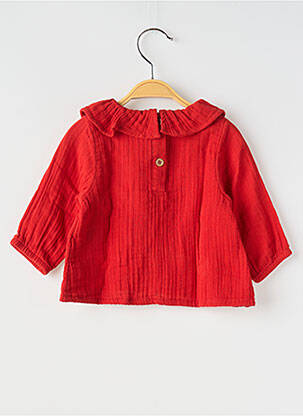 Top col claudine orange PETIT BATEAU fille