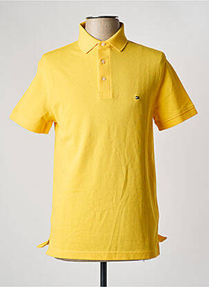 Polo jaune TOMMY HILFIGER pour homme