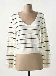 Pull col v blanc VILA femme