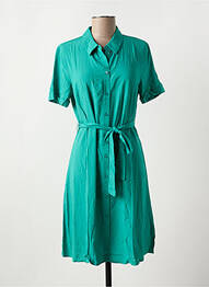 Robe courte col rond vert VILA femme