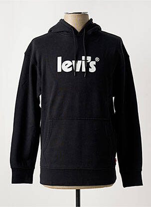 Sweat-shirt à capuche col rond noir LEVI'S homme