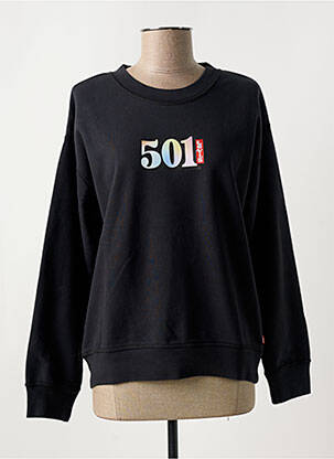 Sweat-shirt col rond noir LEVI'S femme