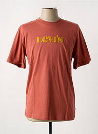 T-shirt col rond marron LEVIS homme