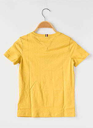 T-shirt col rond jaune TOMMY HILFIGER garcon