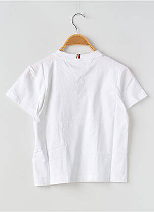 T-shirt col rond blanc TOMMY HILFIGER garçon