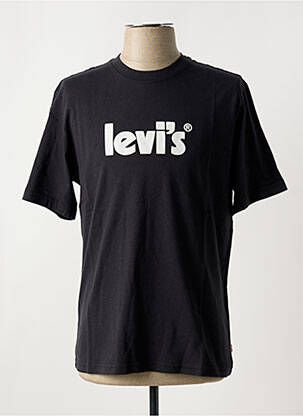 T-shirt col rond noir LEVI'S homme