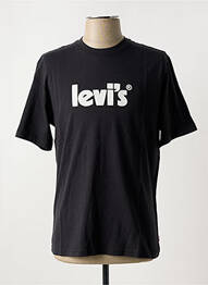 T-shirt col rond noir LEVIS homme